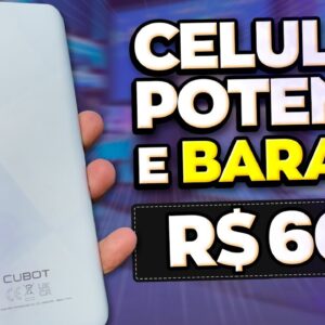 CELULAR POTENTE e BARATO com CÂMERA BOA por R$600 REAIS - Review Cubot P60