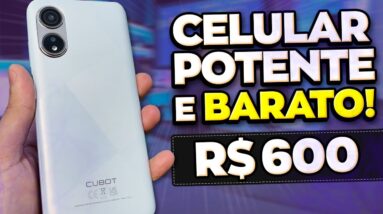CELULAR POTENTE e BARATO com CÂMERA BOA por R$600 REAIS - Review Cubot P60
