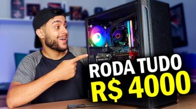 PC GAMER IDEAL para rodar QUALQUER JOGO NO MÁXIMO na faixa de R$4000!